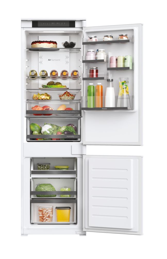 Frigorífico combi integrable Haier HBW5518D 177x55 No Frost Wifi